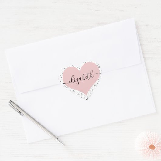 Gepersonaliseerde lievelingsSticker Hart Sticker (Envelop)