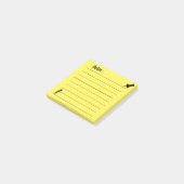 Gepersonaliseerde Lijnschool Gele Post-it Notities Post-it® Notes (Schuin)