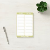 Gepersonaliseerde lijst - om te doen, om te kopen post-it® notes (Kantoor)