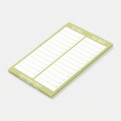 Gepersonaliseerde lijst - om te doen, om te kopen post-it® notes (Schuin)