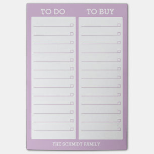 Gepersonaliseerde Lijst om te doen, om te kopen - Post-it® Notes