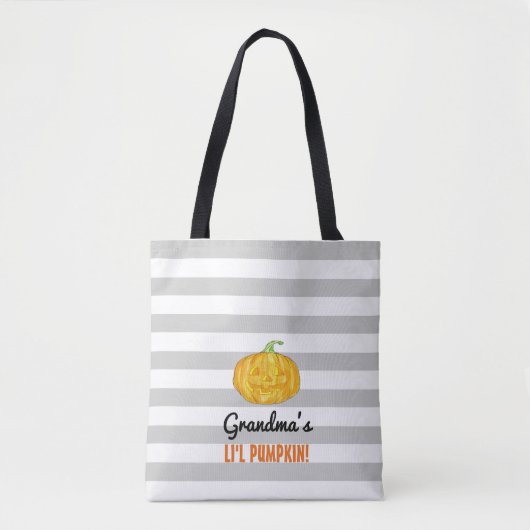 Gepersonaliseerde Lil Pumpkin Halloween Tas (Voorkant)