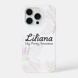 Gepersonaliseerde Liliana telefoonhoes iPhone 15 Pro Hoesje