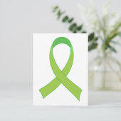 Gepersonaliseerde Lime Green Awareness Gift Briefkaart (Staand voorkant)