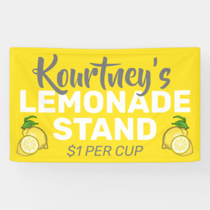 Gepersonaliseerde limonadestandaard spandoek