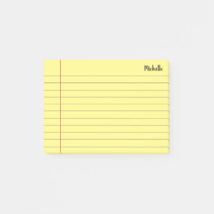 Gepersonaliseerde Lined School Notitieboek Papier Post-it® Notes