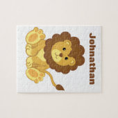 Gepersonaliseerde Lion Puzzle Legpuzzel (Horizontaal)