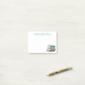 Gepersonaliseerde literatuurleraar & bibliothecari post-it® notes (Op bureau)