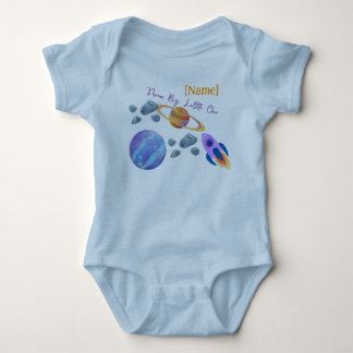 Gepersonaliseerde "Little Astronaut" Baby Bodysuit