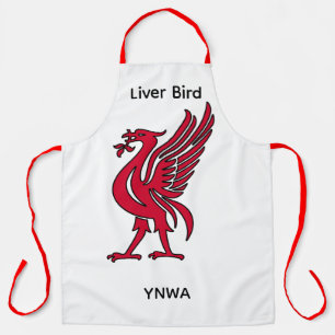 Gepersonaliseerde Liver Bird YNWA Schort