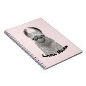 Gepersonaliseerde Llama Mama Notitieboek (Rechterzijde)