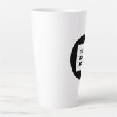 Gepersonaliseerde Logo Business Company Script Bee Latte Mok (Voorkant)