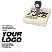 Gepersonaliseerde Logo en grote tekst Rubberstempel (Gestempeld)