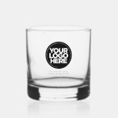 Gepersonaliseerde Logo en tekst Whiskey Glasses Whisky Glas (Voorkant)