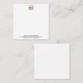 Gepersonaliseerde Logo Geen minimum | Aangepaste K Notitiekaartje (Voorkant / Achterkant)