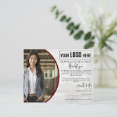 Gepersonaliseerde Logo makelaar makelaar makelaar Briefkaart (Staand voorkant)