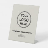Gepersonaliseerde Logo Promotional Business Reclamebord Met Voetstuk (Voorkant)