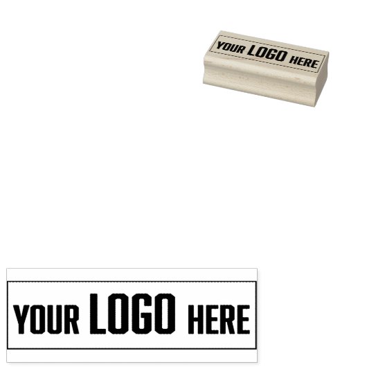 Gepersonaliseerde Logo Small Business Packaging Rubberstempel (Gestempeld)