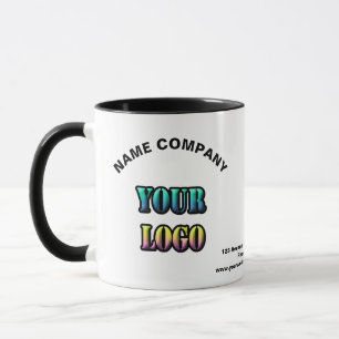Gepersonaliseerde logo tekst ruimte naam bedrijf e mok