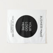 Gepersonaliseerde Logo Tekst Tapestry Achtergrond  Wandkleed (Voorkant (horizontaal))
