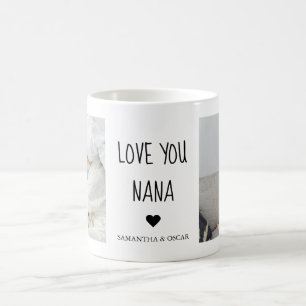 Gepersonaliseerde Love You Nana Aangepaste fotoc Koffiemok