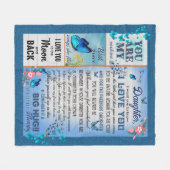 Gepersonaliseerde Lover Naam Bericht Tekstdeken aa Fleece Deken (Voorkant (Horizontaal))