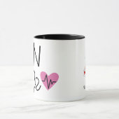 Gepersonaliseerde LPN Verpleegkundige (blond) Gift Mok (Midden)