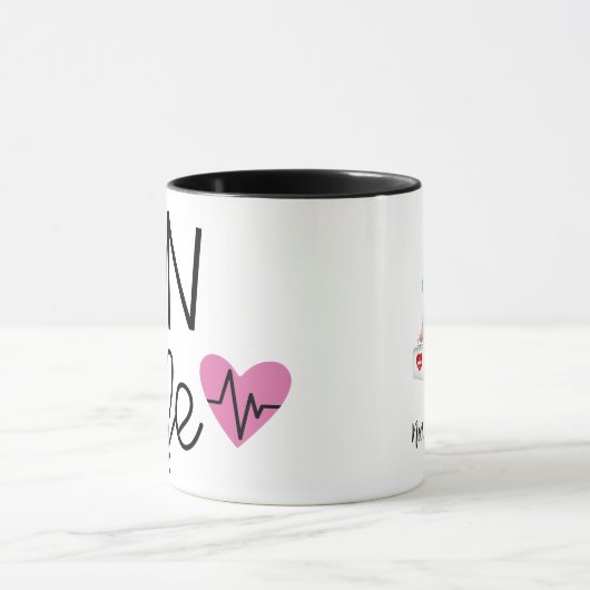 Gepersonaliseerde LPN Verpleegkundige (blond) Gift Mok (Midden)