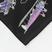 Gepersonaliseerde luchtvaart deken (Hoek)