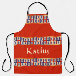 Gepersonaliseerde Lucky Blue Eight Wheel Mahjong T Schort