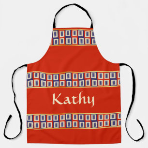 Gepersonaliseerde Lucky Blue Eight Wheel Mahjong T Schort