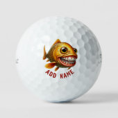 Gepersonaliseerde Lucky Carp Titleist Pro V1 golfb Golfballen (Voorkant)