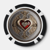 Gepersonaliseerde Lucky charme Poker Chips (Achterkant)