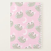 Gepersonaliseerde luiaard Planner voor kinderen (Achterkant)