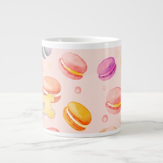 Gepersonaliseerde Macarons Waterverf Mok (Voorkant)