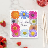  gepersonaliseerde madeliefjes servetten (Insitu)