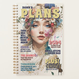 Gepersonaliseerde Magazine Hoesje Doelen Citaten Planner