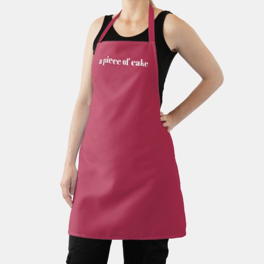 Gepersonaliseerde magenta aangepaste naam tekst mi schort (Insitu)