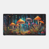 Gepersonaliseerde Magic Mushroom Forest Desk Mat (Voorkant)
