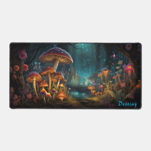 Gepersonaliseerde Magic Mushroom Forest Desk Mat