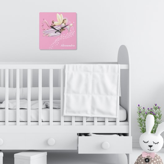 Gepersonaliseerde Magische Engel Fairy Klok voor M