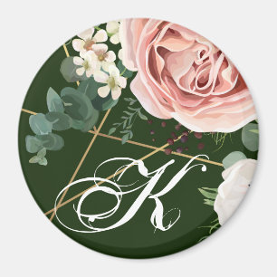Gepersonaliseerde Magneet Geometrische Tuin Roos H
