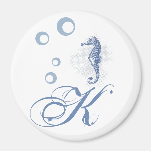 Gepersonaliseerde magneet Seahorse Ocean Beach Wat (Voorkant)