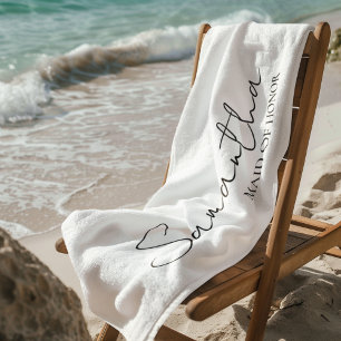 Gepersonaliseerde Maid of Honor Gift Ideeën Strandlaken