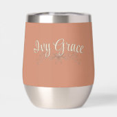 Gepersonaliseerde Maid of Honor Rustic Boho Wildfl (Achterkant)