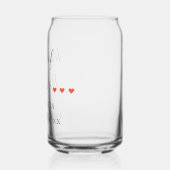 Gepersonaliseerde Maid of Honor w. Hearts Blikvorm Glas (Links)