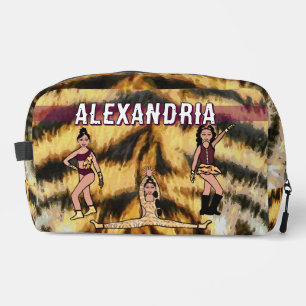 Gepersonaliseerde Majorette Dancer Maroon Tiger #2 Toilettasje