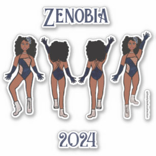 Gepersonaliseerde Majorette / Danser Stickers Indi