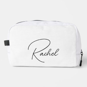 Gepersonaliseerde make-up tas, bruid grote cosmeti toilettasje