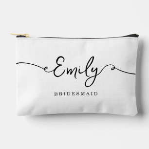 Gepersonaliseerde make-up tas bruidsmeisje geschen